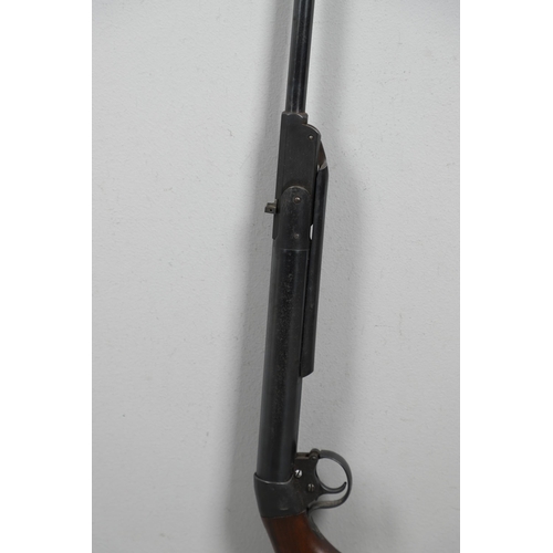 59 - AN EARLY 20TH CENTURY LANES MUSKETEER 177 AIR RIFLE. With a 51cm break barrel marked 'Musketeer' 'La... 