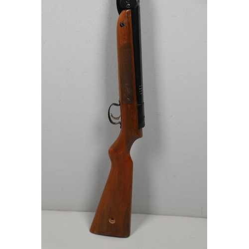 60 - A WEBLEY MARK 3 .22 AIR RIFLE. A Webley Mark 3 Series III  Air Rifle, with a 47cm barrel and rotatin... 