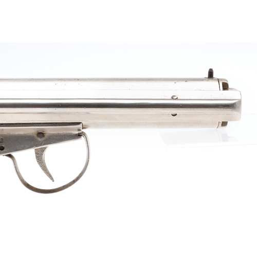 64 - AN ACCLES AND SHELVOKE 'WARRIOR' .177 AIR PISTOL. An air pistol with chromed body marked 'The 