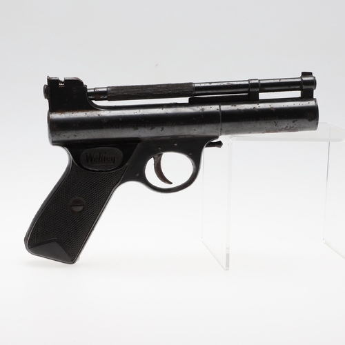 65 - A WEBLEY .22 MARK 1 AIR PISTOL. A Webley Air Pistol, marked to the sides 'Webley Air Pistol Mark I M... 