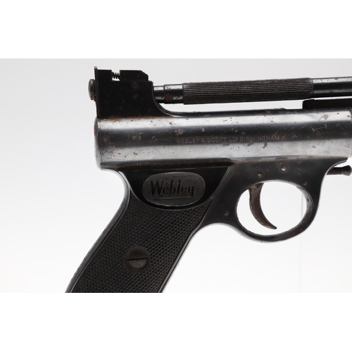 65 - A WEBLEY .22 MARK 1 AIR PISTOL. A Webley Air Pistol, marked to the sides 'Webley Air Pistol Mark I M... 