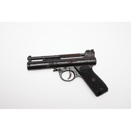 65 - A WEBLEY .22 MARK 1 AIR PISTOL. A Webley Air Pistol, marked to the sides 'Webley Air Pistol Mark I M... 