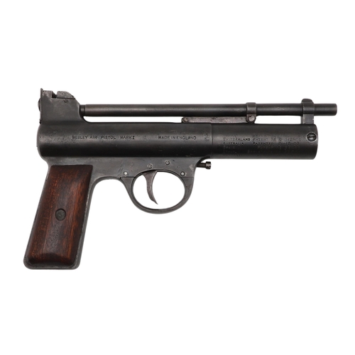 66 - A WEBLEY MARK ONE .22 AIR PISTOL. A Webley Air Pistol, marked to the sides 'Webley Air Pistol Mark I... 