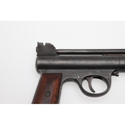 66 - A WEBLEY MARK ONE .22 AIR PISTOL. A Webley Air Pistol, marked to the sides 'Webley Air Pistol Mark I... 