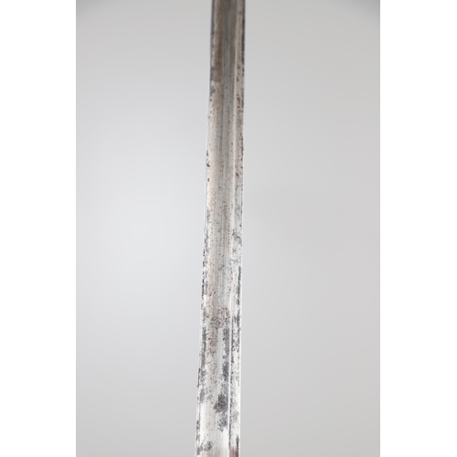 69 - A 1786 PATTERN INFANTRY OFFICERS SWORD WITH RUNKEL BLADE. With a 82 cm blade engraved with GR monogr... 