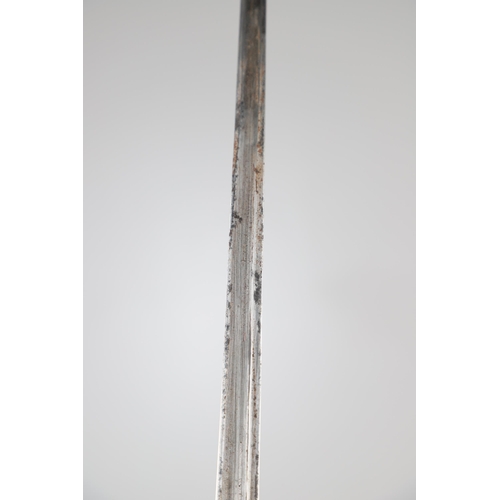 69 - A 1786 PATTERN INFANTRY OFFICERS SWORD WITH RUNKEL BLADE. With a 82 cm blade engraved with GR monogr... 