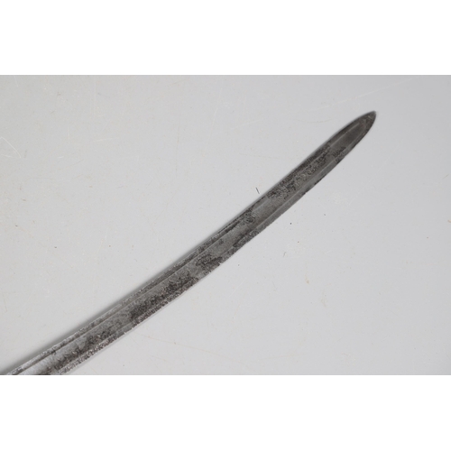 70 - A 1788 PATTERN LIGHT CAVALRY SWORD. With a 91 cm curved pointed blade with broad fuller, straight cr... 