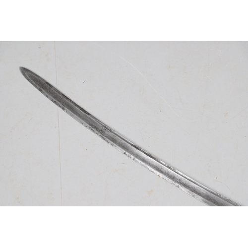 70 - A 1788 PATTERN LIGHT CAVALRY SWORD. With a 91 cm curved pointed blade with broad fuller, straight cr... 