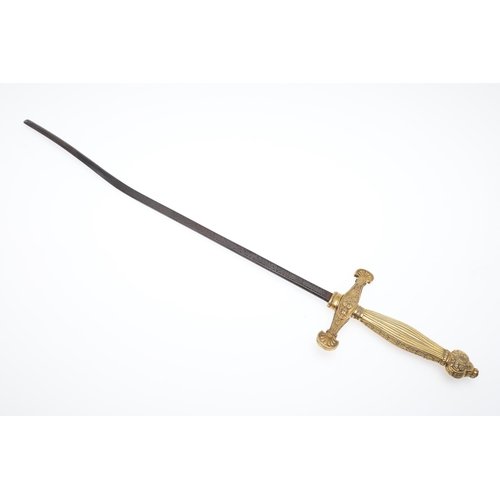 74 - AN EARLY 19TH CENTURY SWORD OF THE GENTELMAN BODYGUARDS OF THE KING OF SPAIN. An interesting small s... 