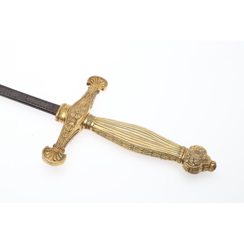 74 - AN EARLY 19TH CENTURY SWORD OF THE GENTELMAN BODYGUARDS OF THE KING OF SPAIN. An interesting small s... 