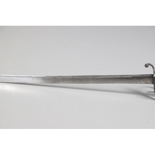 78 - AN 1822 PATTERN LIGHT CAVALRY SWORD. With an 87 cm slightly curved spear pointed blade with pipe bac... 