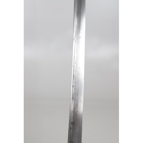 79 - AN 1822 PATTERN LIGHT CAVALRY OFFICER'S SWORD BY BARLOW OF LONDON. With a 90 cm gently curved pipe b... 