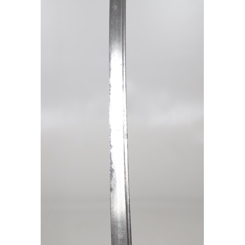 79 - AN 1822 PATTERN LIGHT CAVALRY OFFICER'S SWORD BY BARLOW OF LONDON. With a 90 cm gently curved pipe b... 