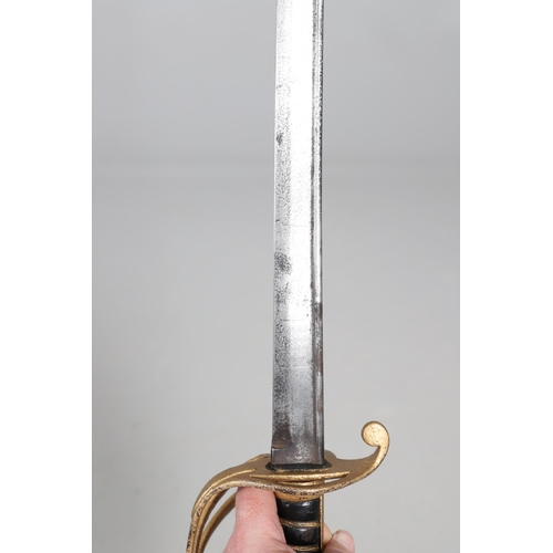 79 - AN 1822 PATTERN LIGHT CAVALRY OFFICER'S SWORD BY BARLOW OF LONDON. With a 90 cm gently curved pipe b... 