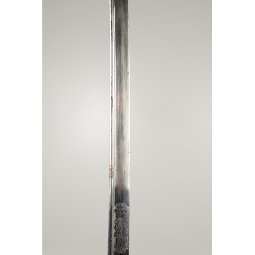 83 - A GEORGE IV 1822 PATTERN INFANTRY OFFICERS SWORD AND SCABBARD BY PROSSER OF LONDON. With an 82.5cm p... 