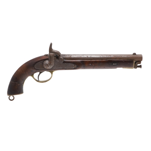 9 - A VICTORIAN TOWER ISSUED 1856 PATTERN PISTOL DATED 1857. With a 25 cm (ten inch) tapering barrel wit... 