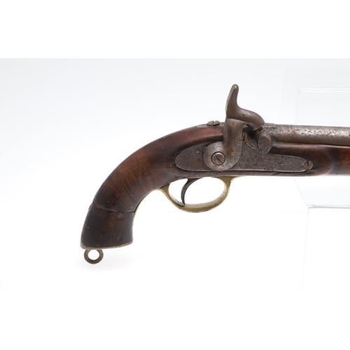 9 - A VICTORIAN TOWER ISSUED 1856 PATTERN PISTOL DATED 1857. With a 25 cm (ten inch) tapering barrel wit... 