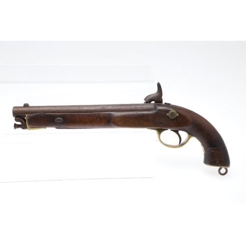 9 - A VICTORIAN TOWER ISSUED 1856 PATTERN PISTOL DATED 1857. With a 25 cm (ten inch) tapering barrel wit... 