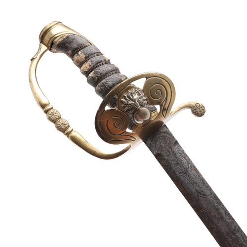 95 - A VICTORIAN HONOURABLE ARTILLERY COMPANY OFFICER'S DRESS SWORD. With a 79cm straight pointed double ... 