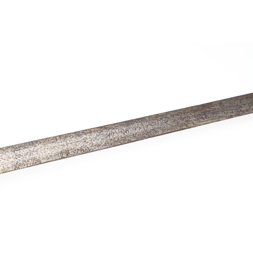 95 - A VICTORIAN HONOURABLE ARTILLERY COMPANY OFFICER'S DRESS SWORD. With a 79cm straight pointed double ... 