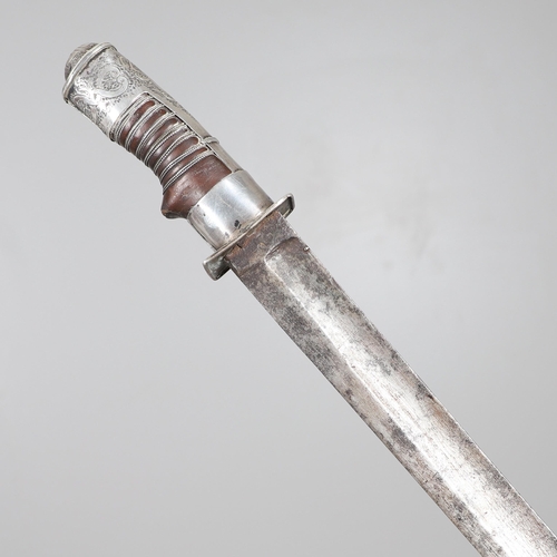 96 - A MID 19TH CENTURY RUSSIA NSHASHKA BALKANS COSSACK CAVALRY SWORD. With an 81 cm slightly curved blad... 