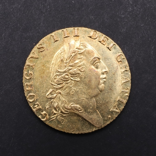 1086 - A GEORGE III 'SPADE' GUINEA, 1787. A George III Guinea, fifth laureate and draped bust r. Reverse wi... 