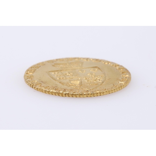 1088 - A GEORGE III 'SPADE' GUINEA, 1789. A George III Guinea, fifth laureate and draped bust r. Reverse wi... 