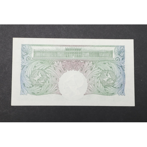 595 - A BANK OF ENGLAND SERIES 'A' ONE POUND NOTE. A Series 'A' Britannia Issue one pound banknote number ... 