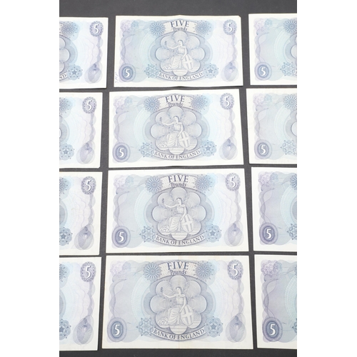 601 - A COLLECTION OF 42 BANK OF ENGLAND SERIES 'C' FIVE POUND NOTES. A collection of 42 Series 'C' portra... 