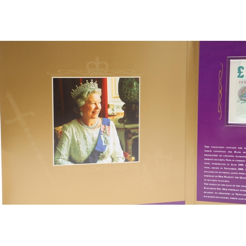 605 - TWO CONSECUTIVE GOLDEN JUBILEE PRESENTATION ROYAL MINT COIN AND NOTE SETS. Royal Mint presentation s... 