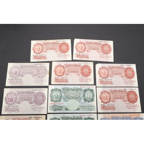 608 - A COLLECTION OF BANK OF ENGLAND BRITANNIA ISSUE BANKNOTES. A collection of notes comprising Series '... 