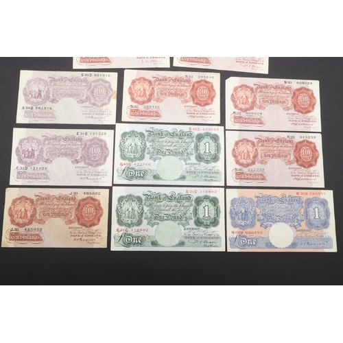 608 - A COLLECTION OF BANK OF ENGLAND BRITANNIA ISSUE BANKNOTES. A collection of notes comprising Series '... 