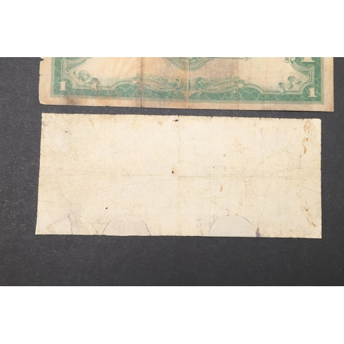 613 - A CONFEDERATE STATES RICHMOND FIVE DOLLAR NOTE AND A ONE DOLLAR NOTE. A Confederate States of Americ... 