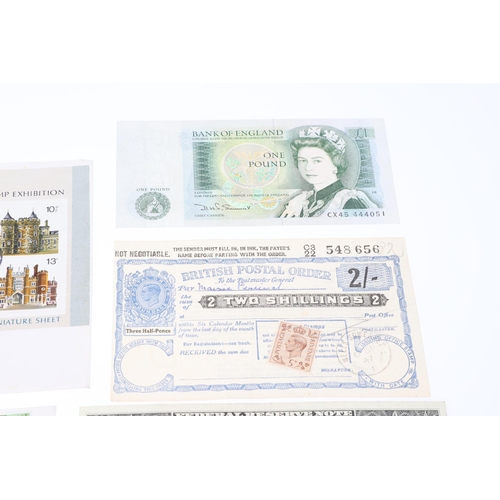 620 - A SMALL COLLECTION OF BANKNOTES TO INCLUDE SEVENTEEN CONSECUTIVE TEN SHILLING NOTES. A collection of... 