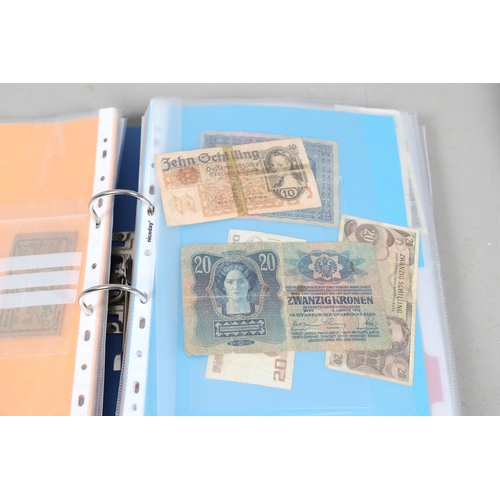 622 - AN EXTENSIVE COLLECTION OF WORLD BANKNOTES. Three albums of World Banknotes, numerous countries to i... 