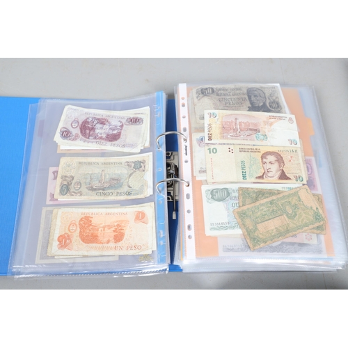 622 - AN EXTENSIVE COLLECTION OF WORLD BANKNOTES. Three albums of World Banknotes, numerous countries to i... 