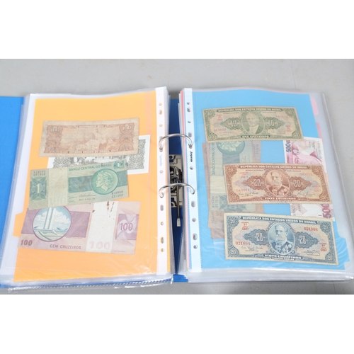 622 - AN EXTENSIVE COLLECTION OF WORLD BANKNOTES. Three albums of World Banknotes, numerous countries to i... 