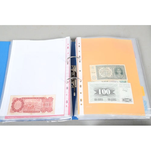 622 - AN EXTENSIVE COLLECTION OF WORLD BANKNOTES. Three albums of World Banknotes, numerous countries to i... 