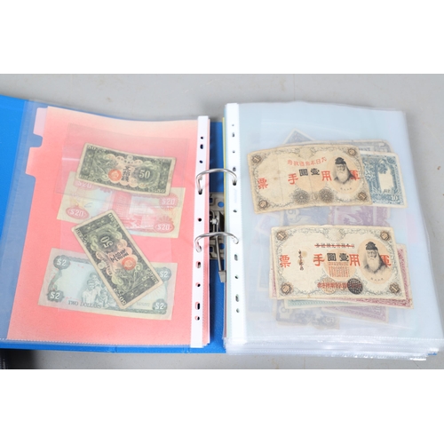 622 - AN EXTENSIVE COLLECTION OF WORLD BANKNOTES. Three albums of World Banknotes, numerous countries to i... 