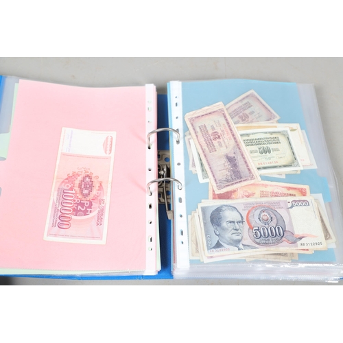 622 - AN EXTENSIVE COLLECTION OF WORLD BANKNOTES. Three albums of World Banknotes, numerous countries to i... 