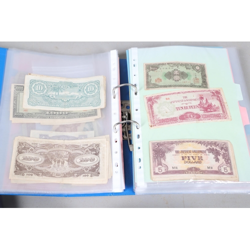 622 - AN EXTENSIVE COLLECTION OF WORLD BANKNOTES. Three albums of World Banknotes, numerous countries to i... 