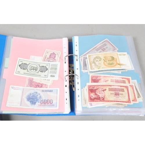 622 - AN EXTENSIVE COLLECTION OF WORLD BANKNOTES. Three albums of World Banknotes, numerous countries to i... 