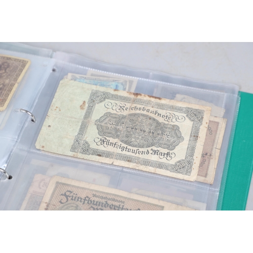 622 - AN EXTENSIVE COLLECTION OF WORLD BANKNOTES. Three albums of World Banknotes, numerous countries to i... 