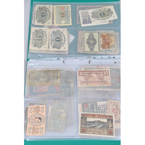 622 - AN EXTENSIVE COLLECTION OF WORLD BANKNOTES. Three albums of World Banknotes, numerous countries to i... 