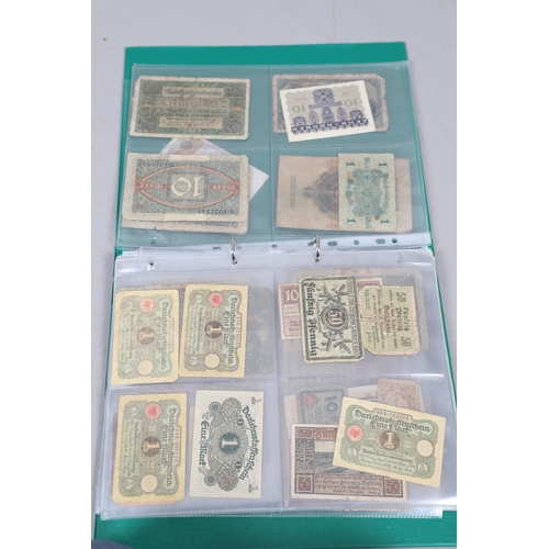 622 - AN EXTENSIVE COLLECTION OF WORLD BANKNOTES. Three albums of World Banknotes, numerous countries to i... 