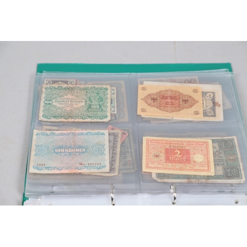 622 - AN EXTENSIVE COLLECTION OF WORLD BANKNOTES. Three albums of World Banknotes, numerous countries to i... 