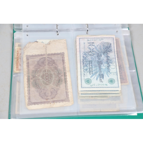 622 - AN EXTENSIVE COLLECTION OF WORLD BANKNOTES. Three albums of World Banknotes, numerous countries to i... 