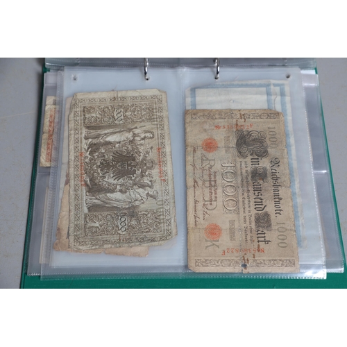 622 - AN EXTENSIVE COLLECTION OF WORLD BANKNOTES. Three albums of World Banknotes, numerous countries to i... 