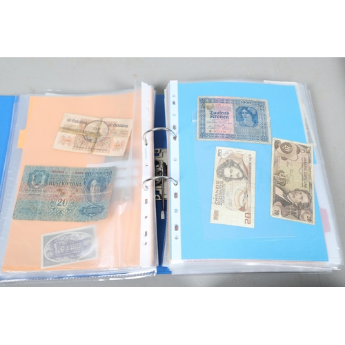 622 - AN EXTENSIVE COLLECTION OF WORLD BANKNOTES. Three albums of World Banknotes, numerous countries to i... 