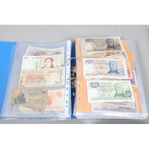 622 - AN EXTENSIVE COLLECTION OF WORLD BANKNOTES. Three albums of World Banknotes, numerous countries to i... 